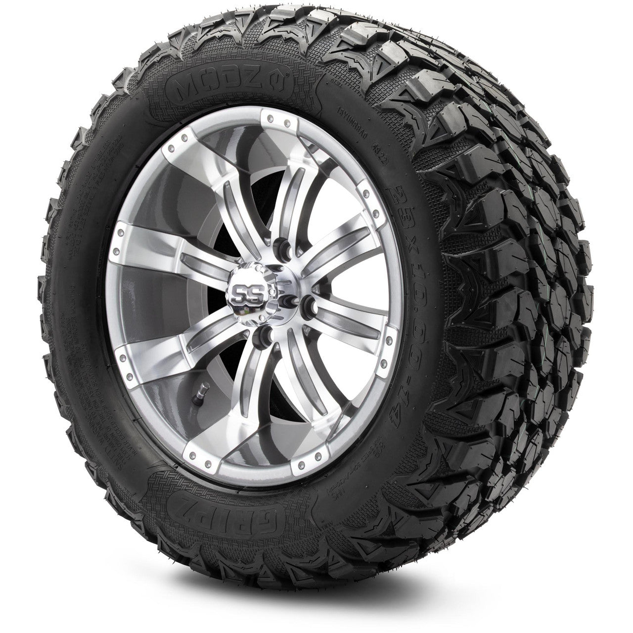 MODZ® 14" Tempest Gunmetal - Lifted Tires and Wheels Combo
