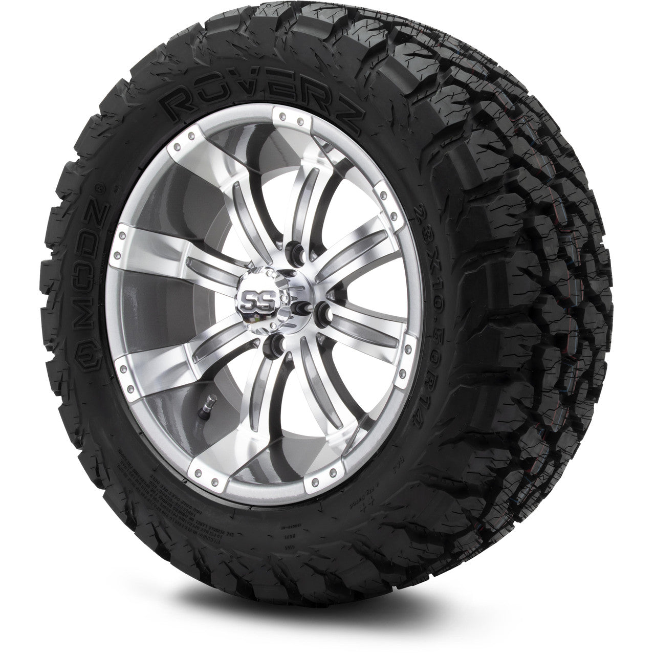 MODZ® 14" Tempest Gunmetal - Lifted Tires and Wheels Combo