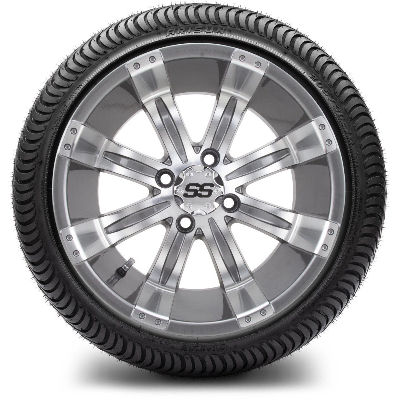 MODZ® 14" Tempest Gunmetal - Low Profile Tires and Wheels Combo