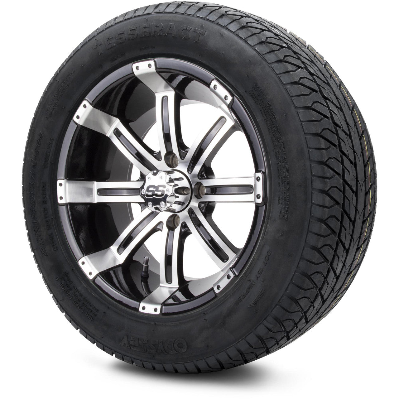 MODZ® 14" Tempest Machined Black - Lifted Tires and Wheels Combo