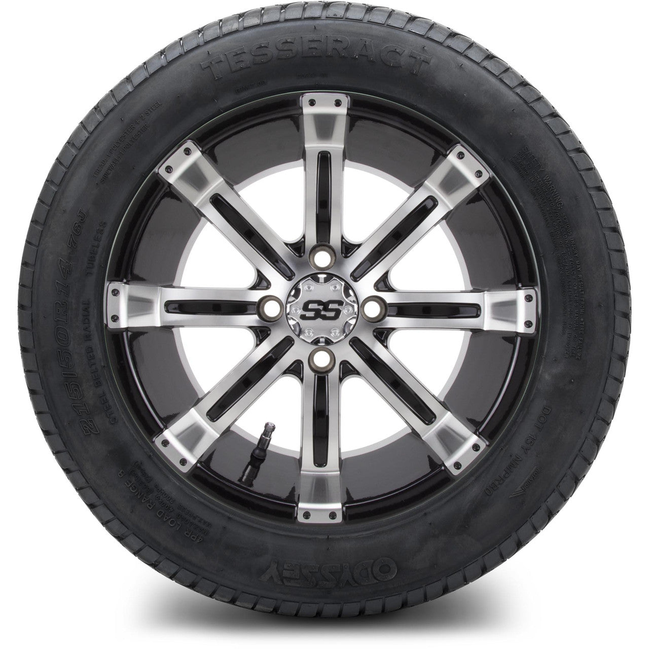 MODZ® 14" Tempest Machined Black - Lifted Tires and Wheels Combo
