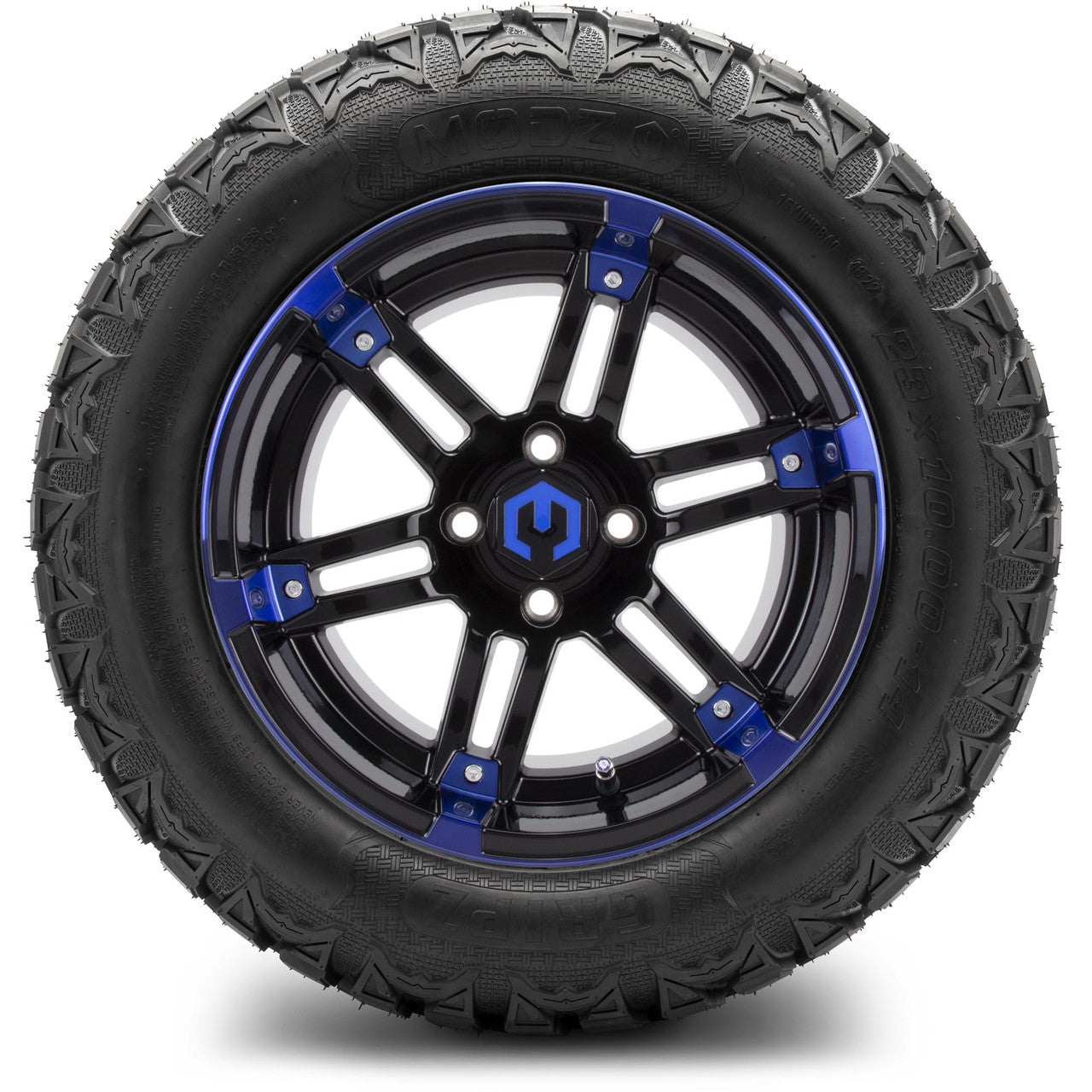 MODZ® 14" Aftershock Blue and Black - Lifted Tires and Wheels Combo