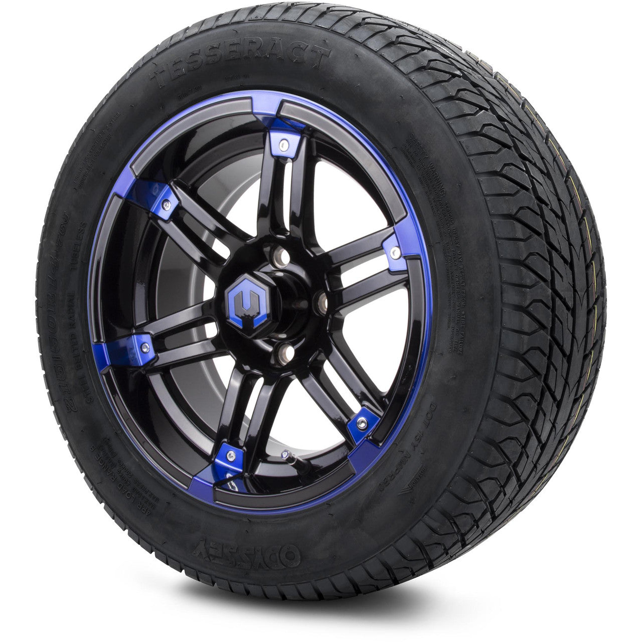 MODZ® 14" Aftershock Blue and Black - Lifted Tires and Wheels Combo