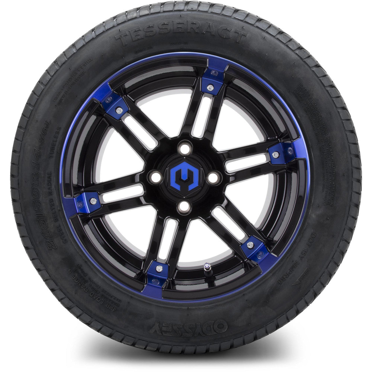 MODZ® 14" Aftershock Blue and Black - Lifted Tires and Wheels Combo