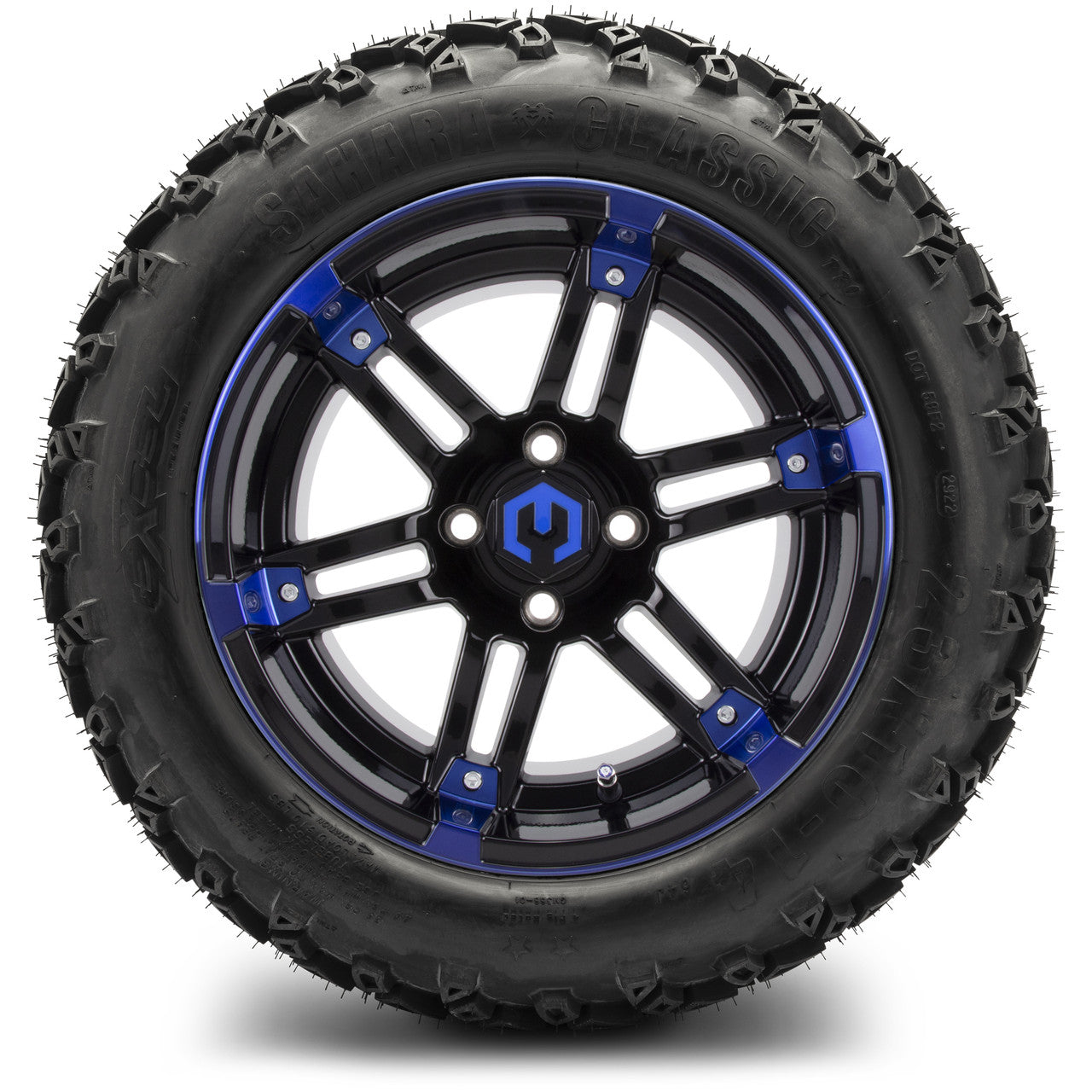 MODZ® 14" Aftershock Blue and Black - Lifted Tires and Wheels Combo