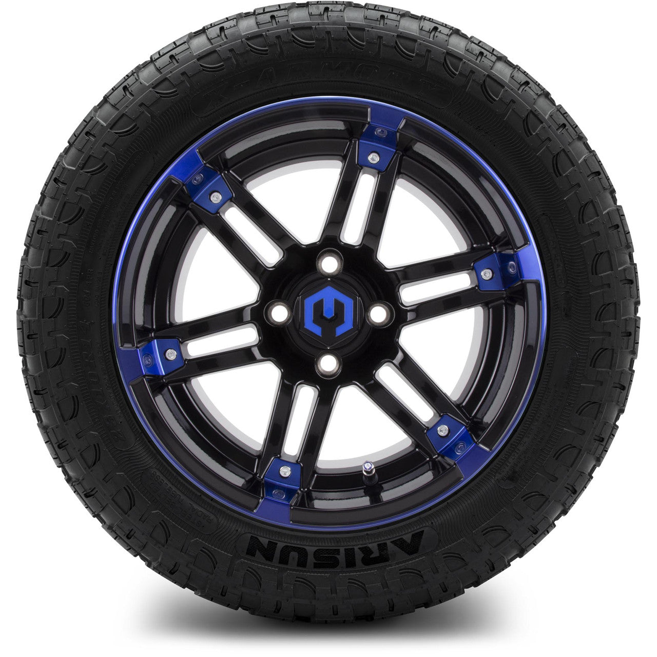 MODZ® 14" Aftershock Blue and Black - Lifted Tires and Wheels Combo