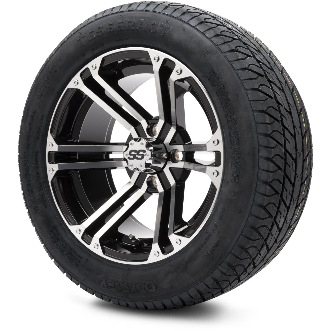 MODZ® 14" Enforcer Machined Black - Lifted Tires and Wheels Combo