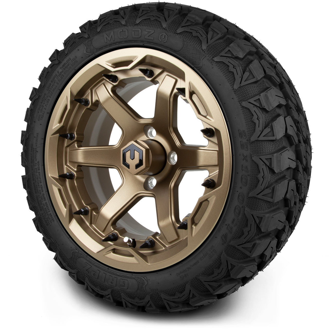 MODZ® 14" Gladiator Matte Bronze - Lifted Tires and Wheels Combo