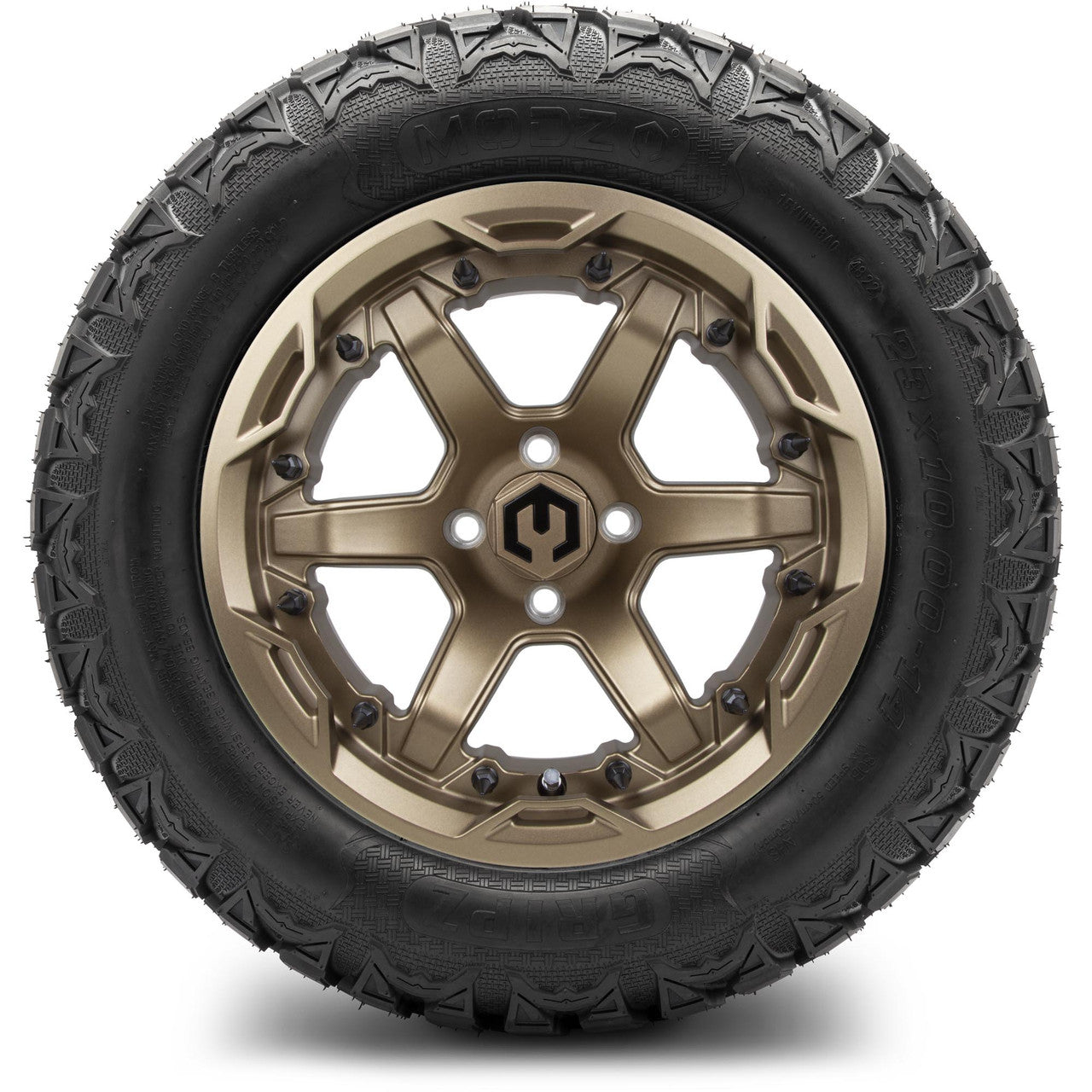 MODZ® 14" Gladiator Matte Bronze - Lifted Tires and Wheels Combo