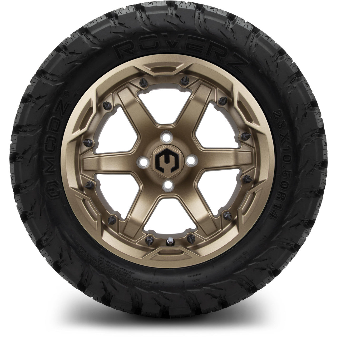 MODZ® 14" Gladiator Matte Bronze - Lifted Tires and Wheels Combo