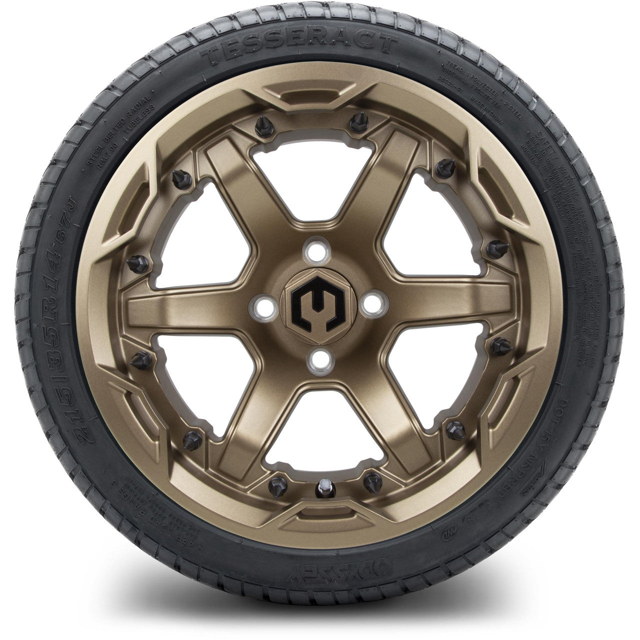 MODZ® 14" Gladiator Matte Bronze - LowPro Street Tire and Wheels Combo