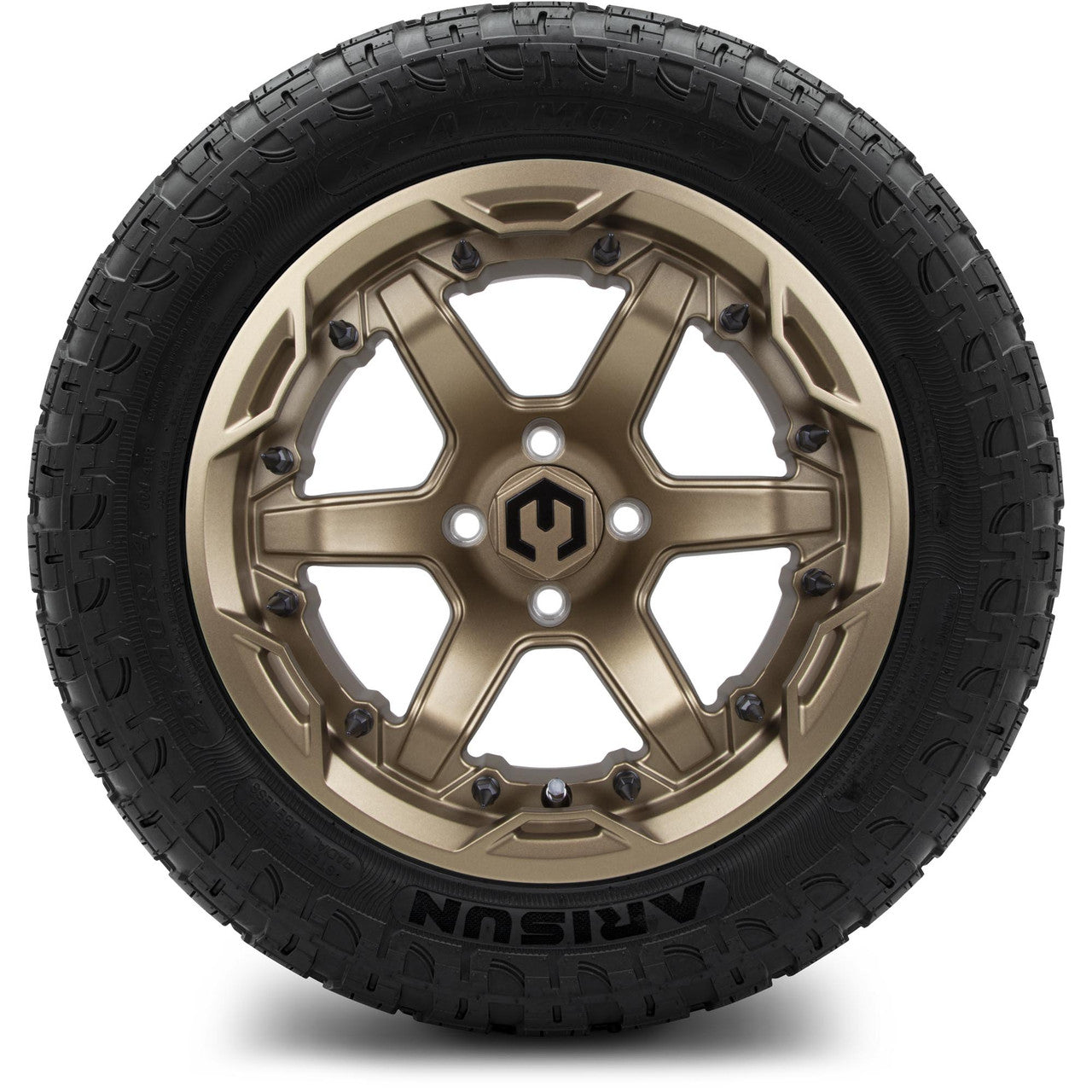 MODZ® 14" Gladiator Matte Bronze - Lifted Tires and Wheels Combo