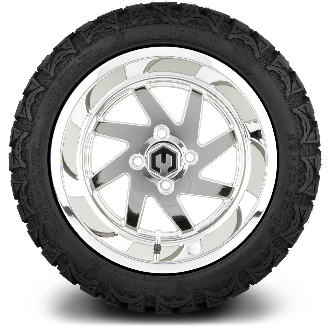 MODZ® 14" Fury Chrome - Lifted Tires and Wheels Combo