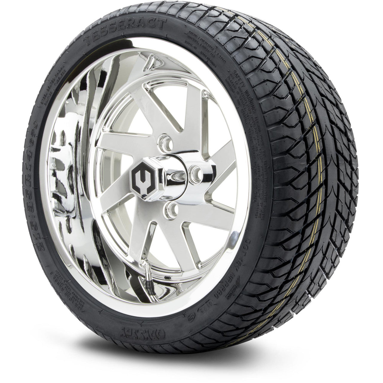 MODZ® 14" Fury Chrome - LowPro Street Tire and Wheels Combo