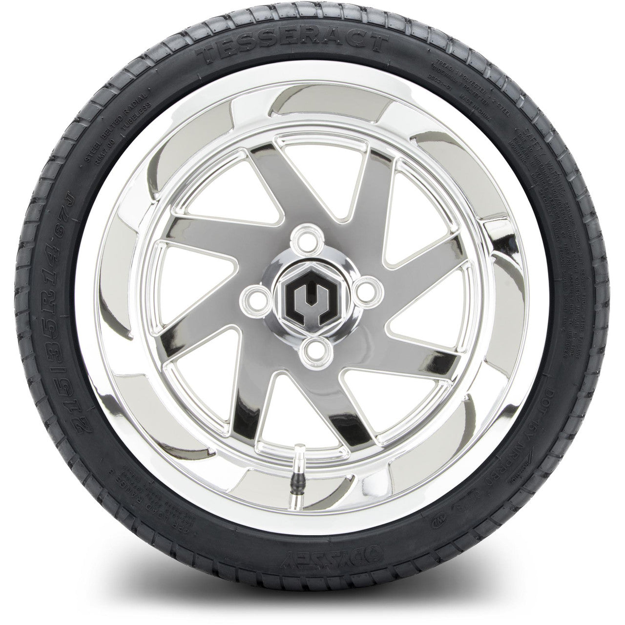 MODZ® 14" Fury Chrome - LowPro Street Tire and Wheels Combo