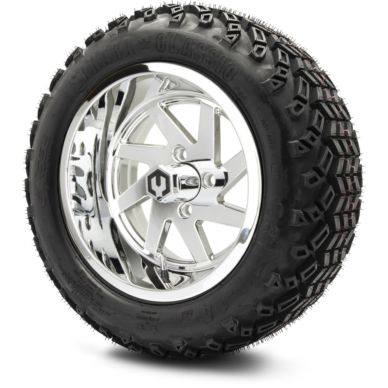 MODZ® 14" Fury Chrome - Lifted Tires and Wheels Combo