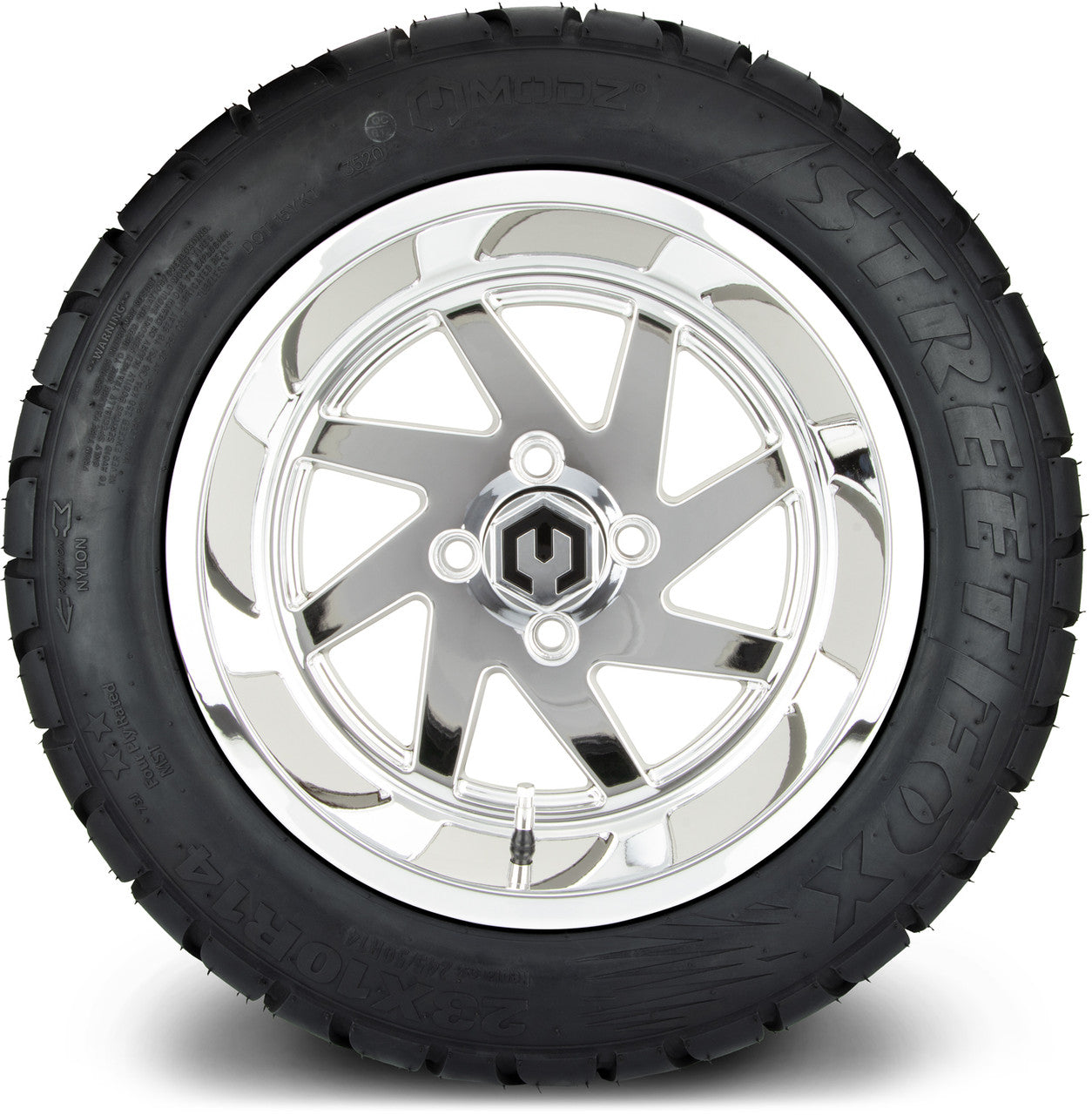 MODZ® 14" Fury Chrome - Lifted Tires and Wheels Combo