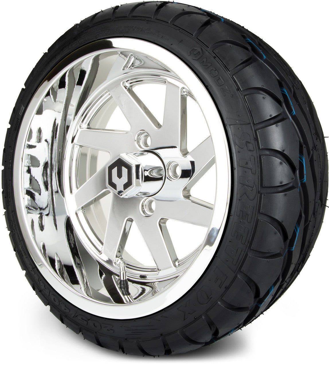 MODZ® 14" Fury Chrome - LowPro Street Tire and Wheels Combo