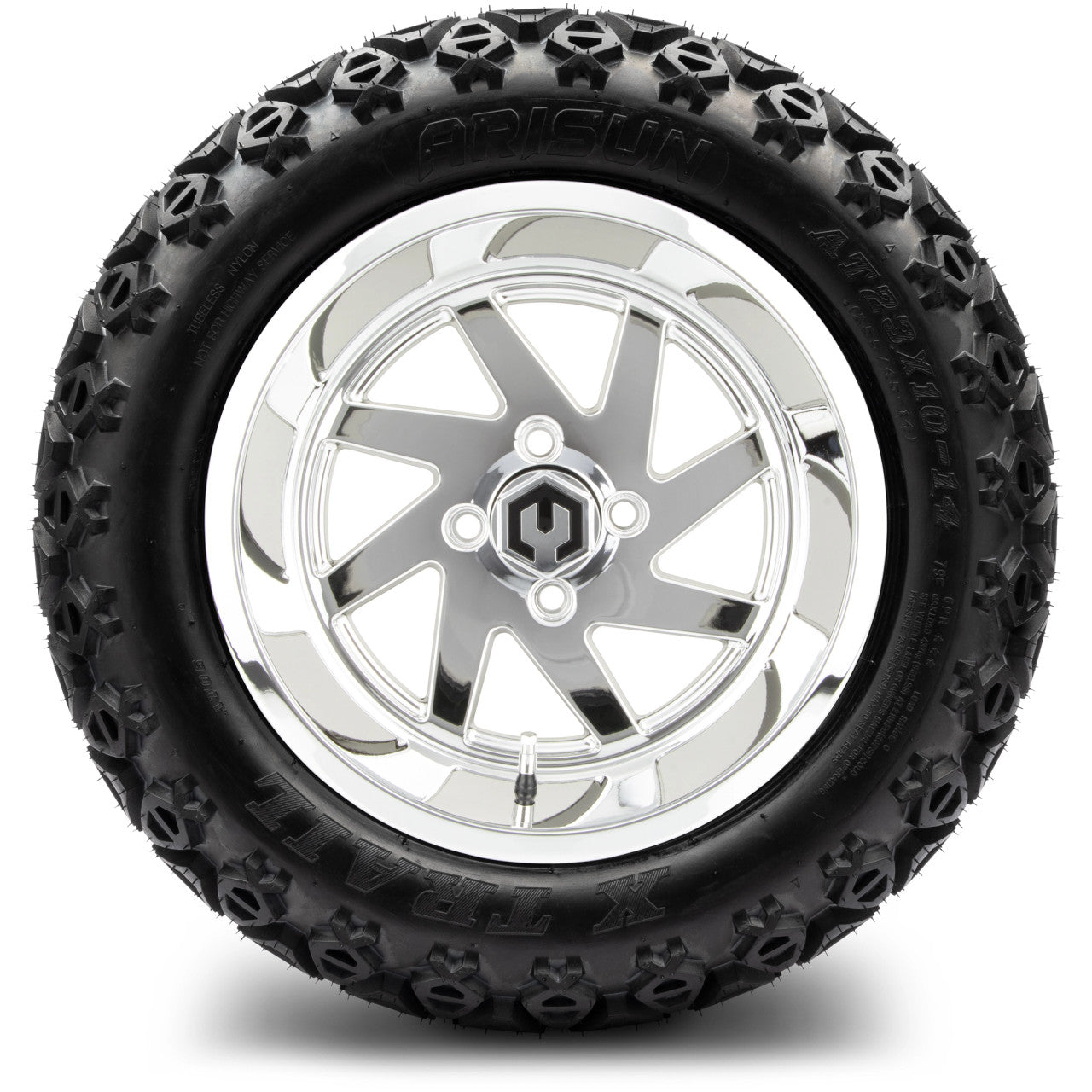 MODZ® 14" Fury Chrome - Lifted Tires and Wheels Combo