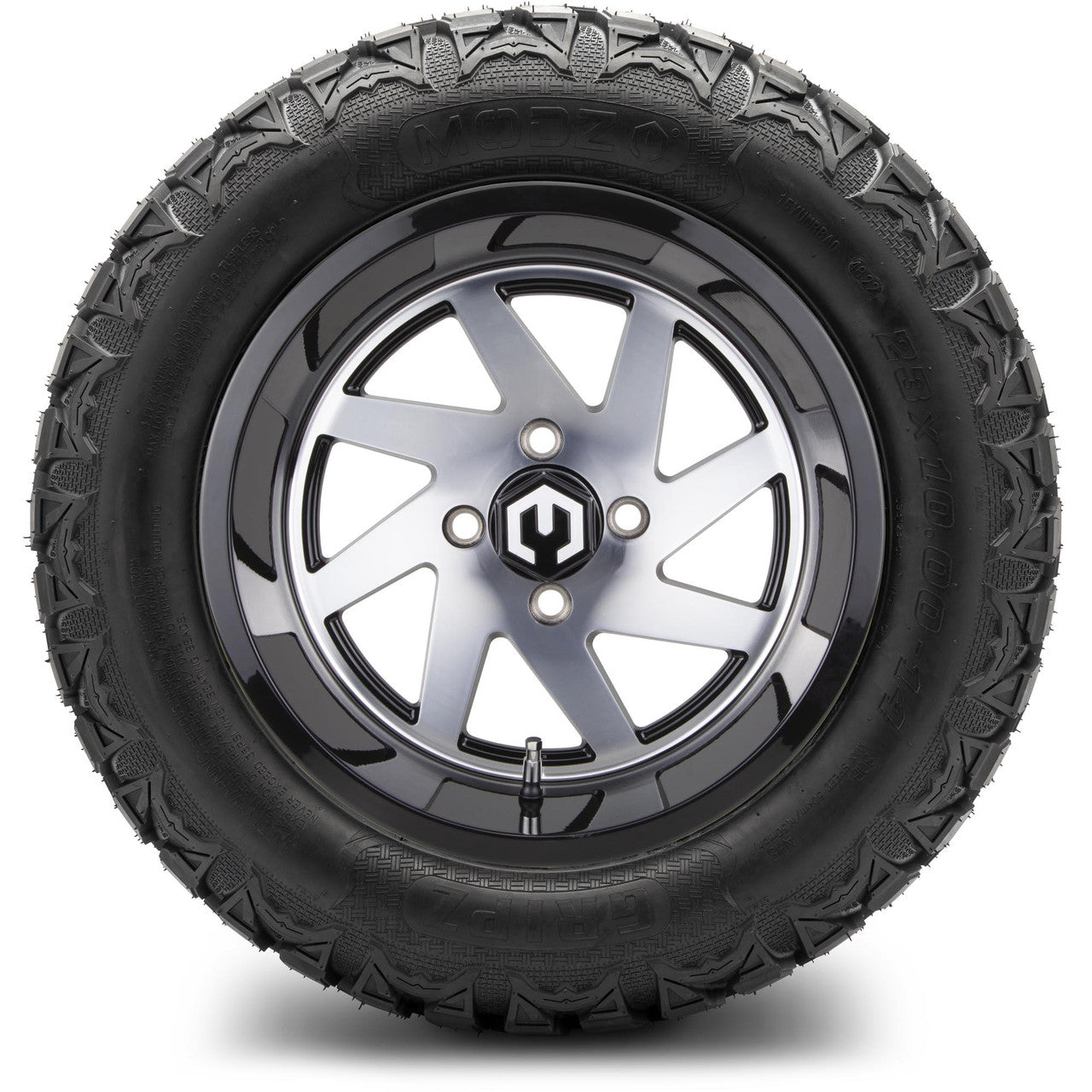 MODZ® 14" Fury Machined Black - Lifted Tires and Wheels Combo
