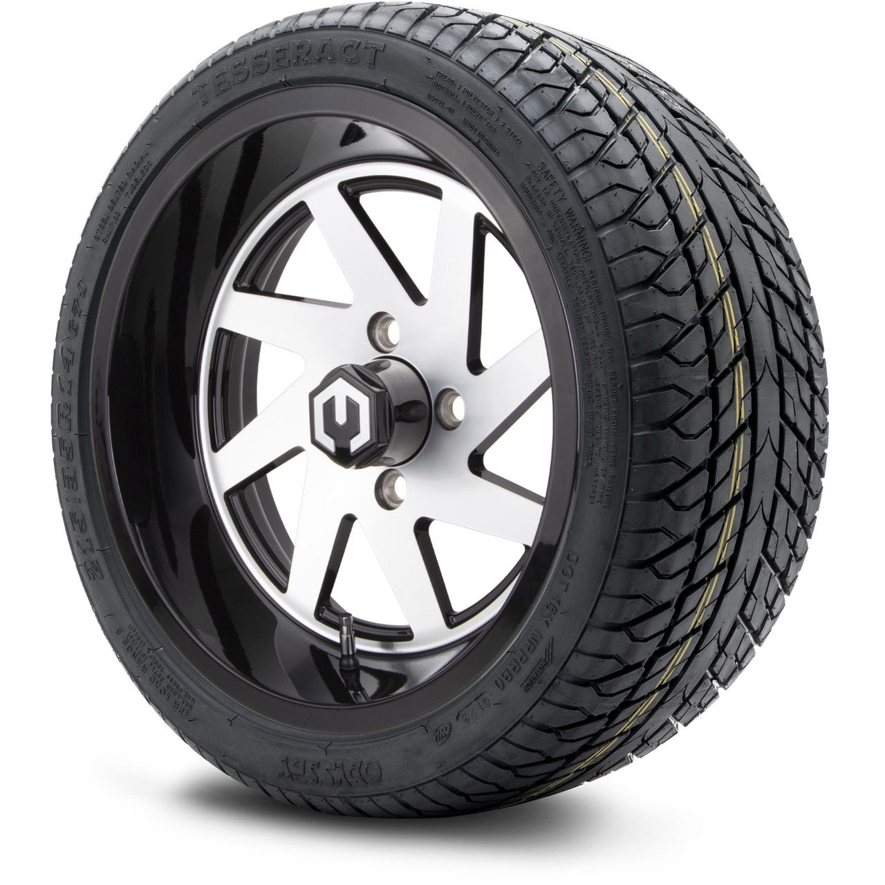 MODZ® 14" Fury Machined Black - LowPro Street Tire and Wheels Combo
