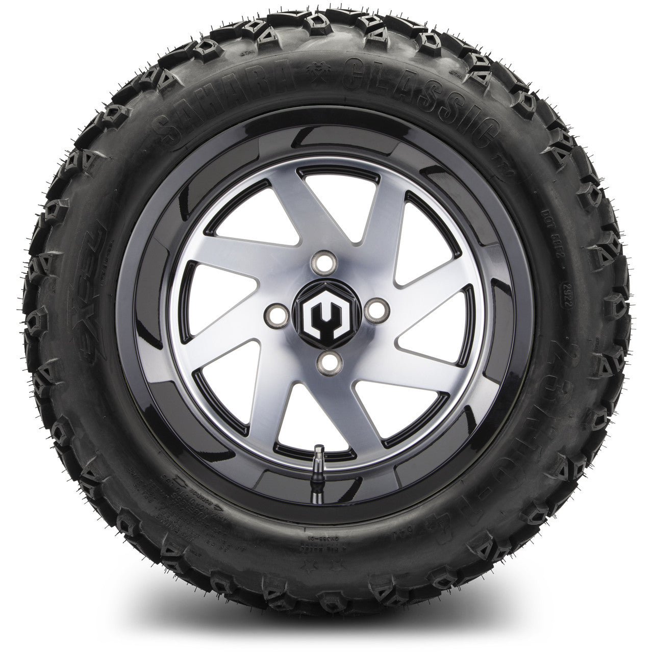 MODZ® 14" Fury Machined Black - Lifted Tires and Wheels Combo