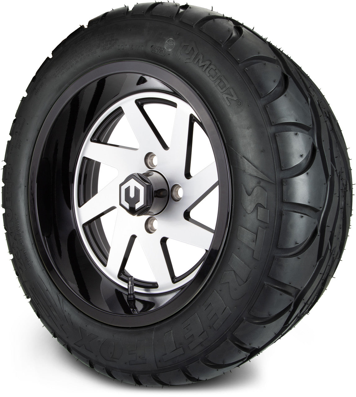 MODZ® 14" Fury Machined Black - Lifted Tires and Wheels Combo