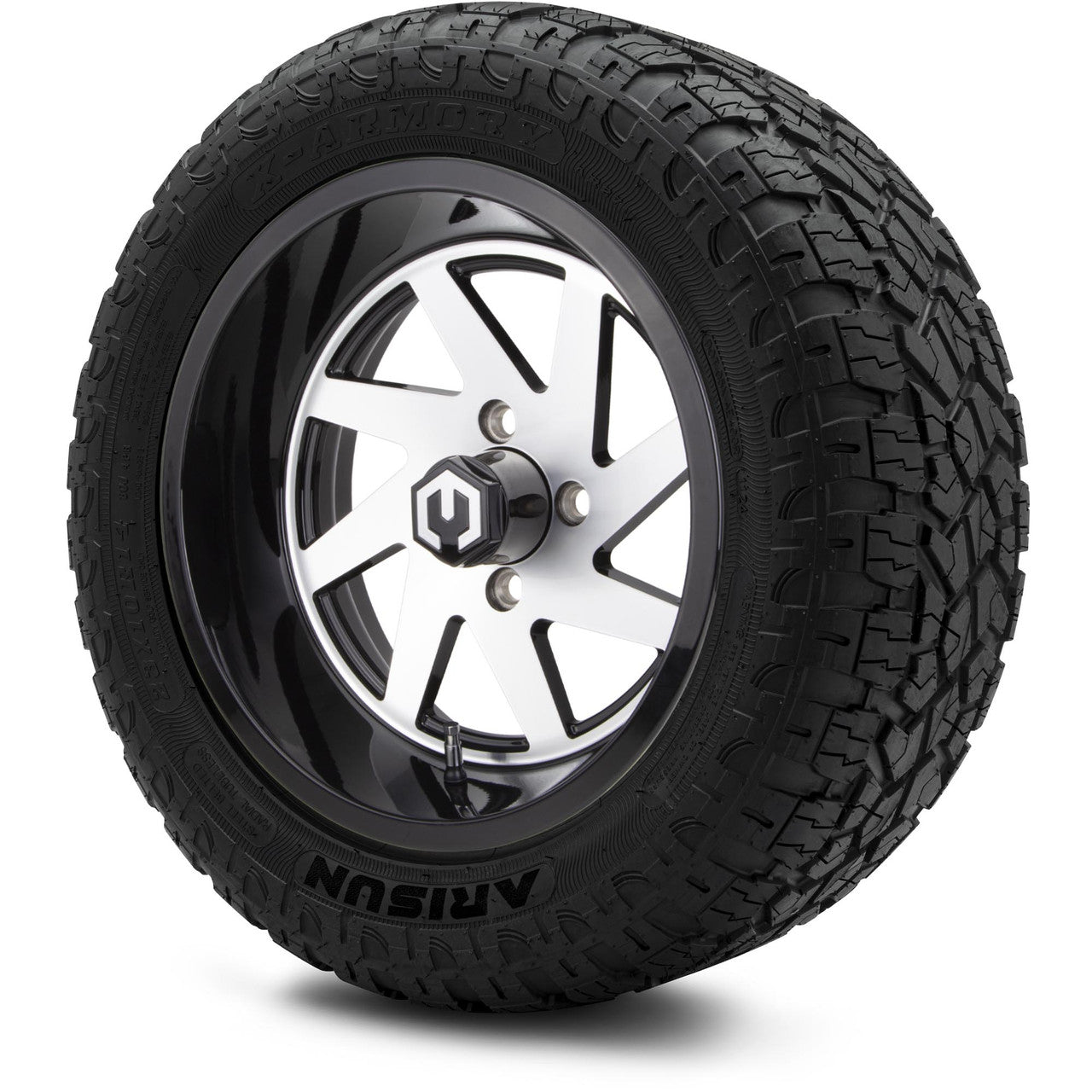 MODZ® 14" Fury Machined Black - Lifted Tires and Wheels Combo
