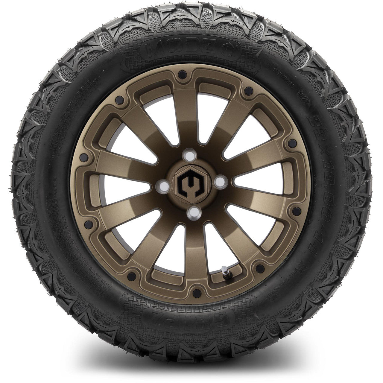 MODZ® 14" Bomber Matte Bronze - Lifted Tires and Wheels Combo