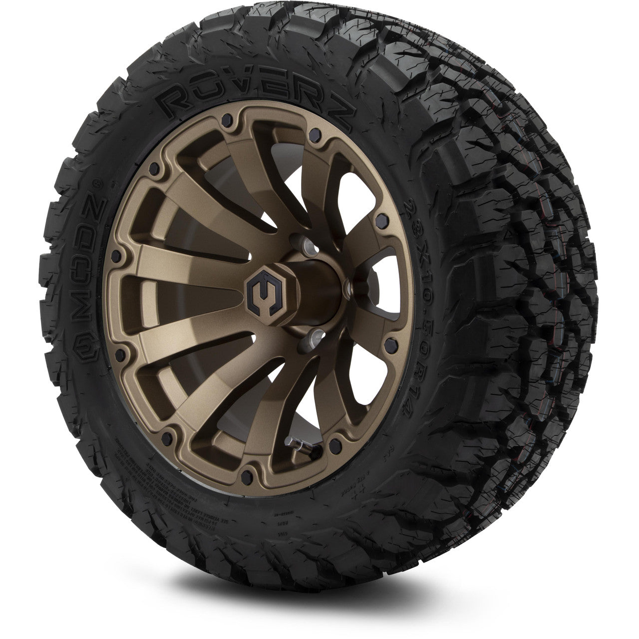 MODZ® 14" Bomber Matte Bronze - Lifted Tires and Wheels Combo