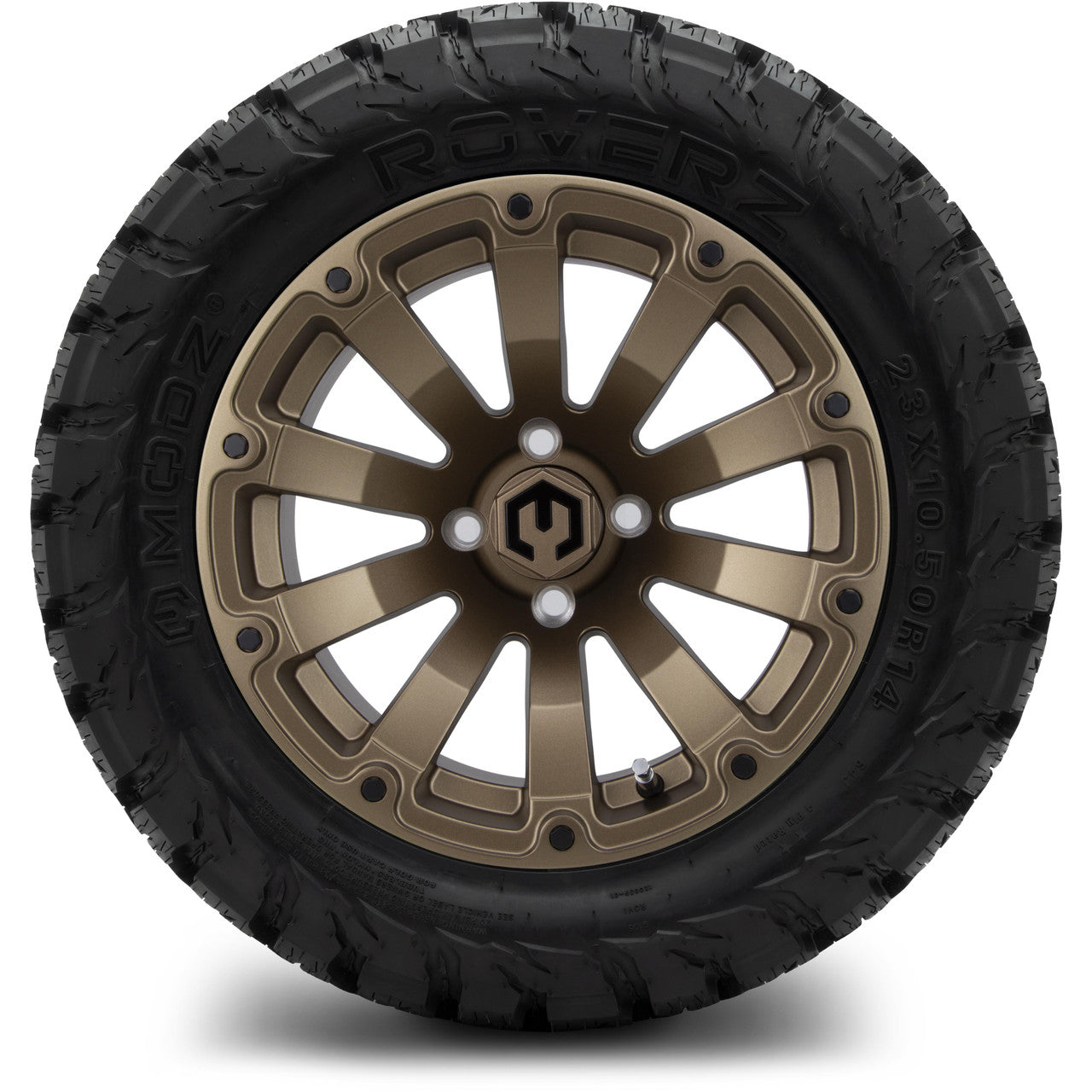 MODZ® 14" Bomber Matte Bronze - Lifted Tires and Wheels Combo