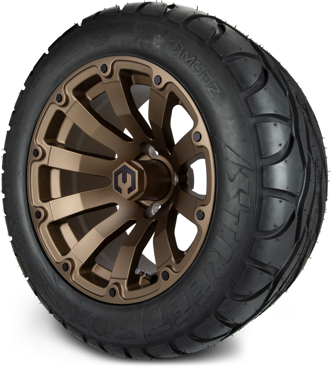 MODZ® 14" Bomber Matte Bronze - Lifted Tires and Wheels Combo