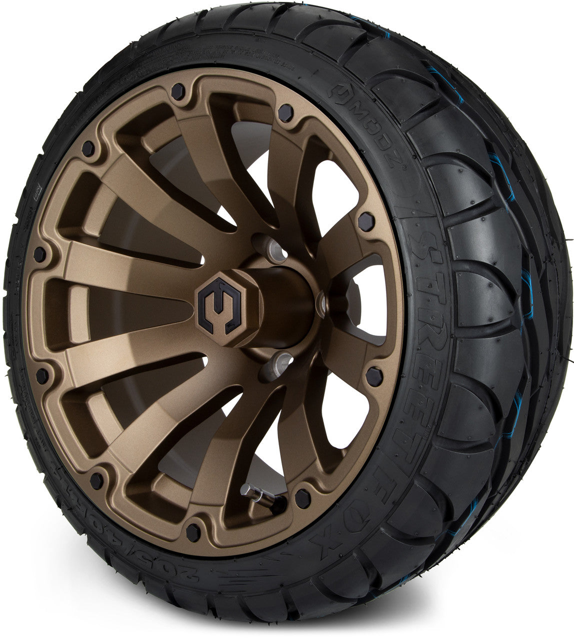 MODZ® 14" Bomber Matte Bronze - LowPro Street Tire and Wheels Combo