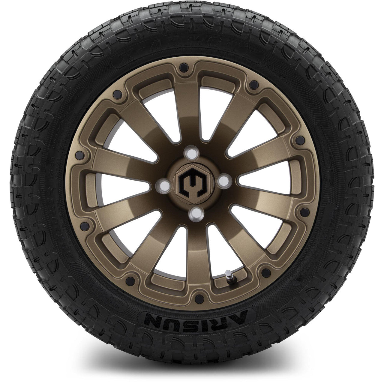 MODZ® 14" Bomber Matte Bronze - Lifted Tires and Wheels Combo