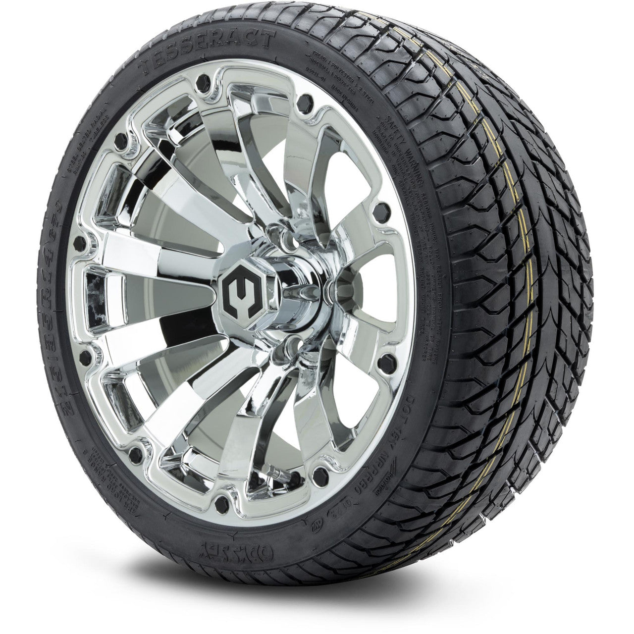 MODZ® 14" Bomber Chrome - LowPro Street Tire and Wheels Combo