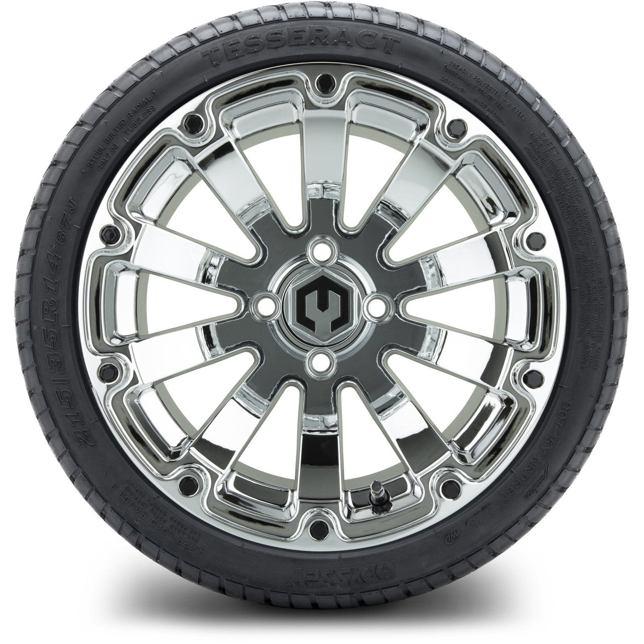 MODZ® 14" Bomber Chrome - LowPro Street Tire and Wheels Combo
