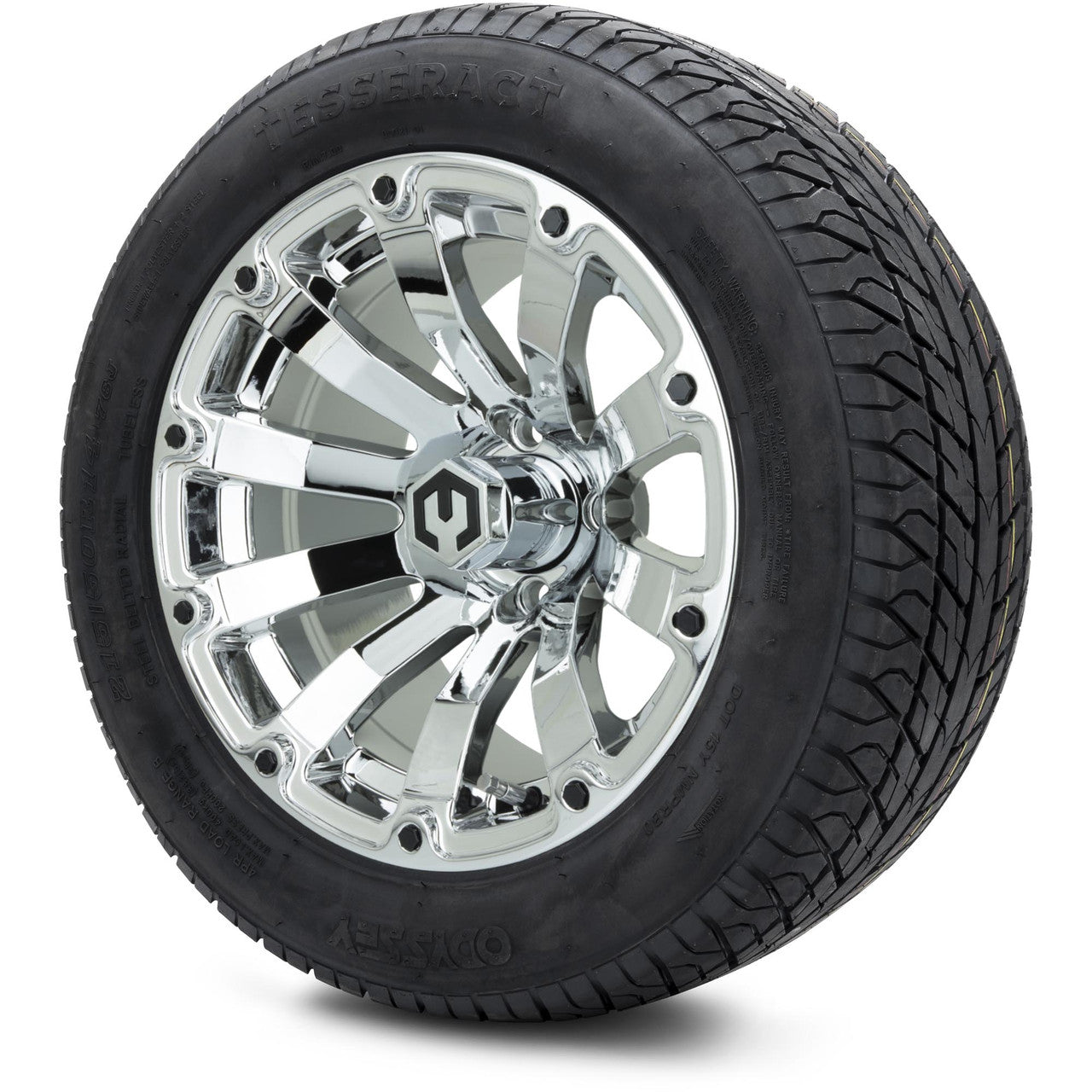 MODZ® 14" Bomber Chrome - Lifted Tires and Wheels Combo