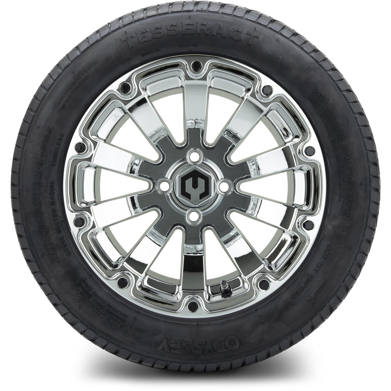 MODZ® 14" Bomber Chrome - Lifted Tires and Wheels Combo