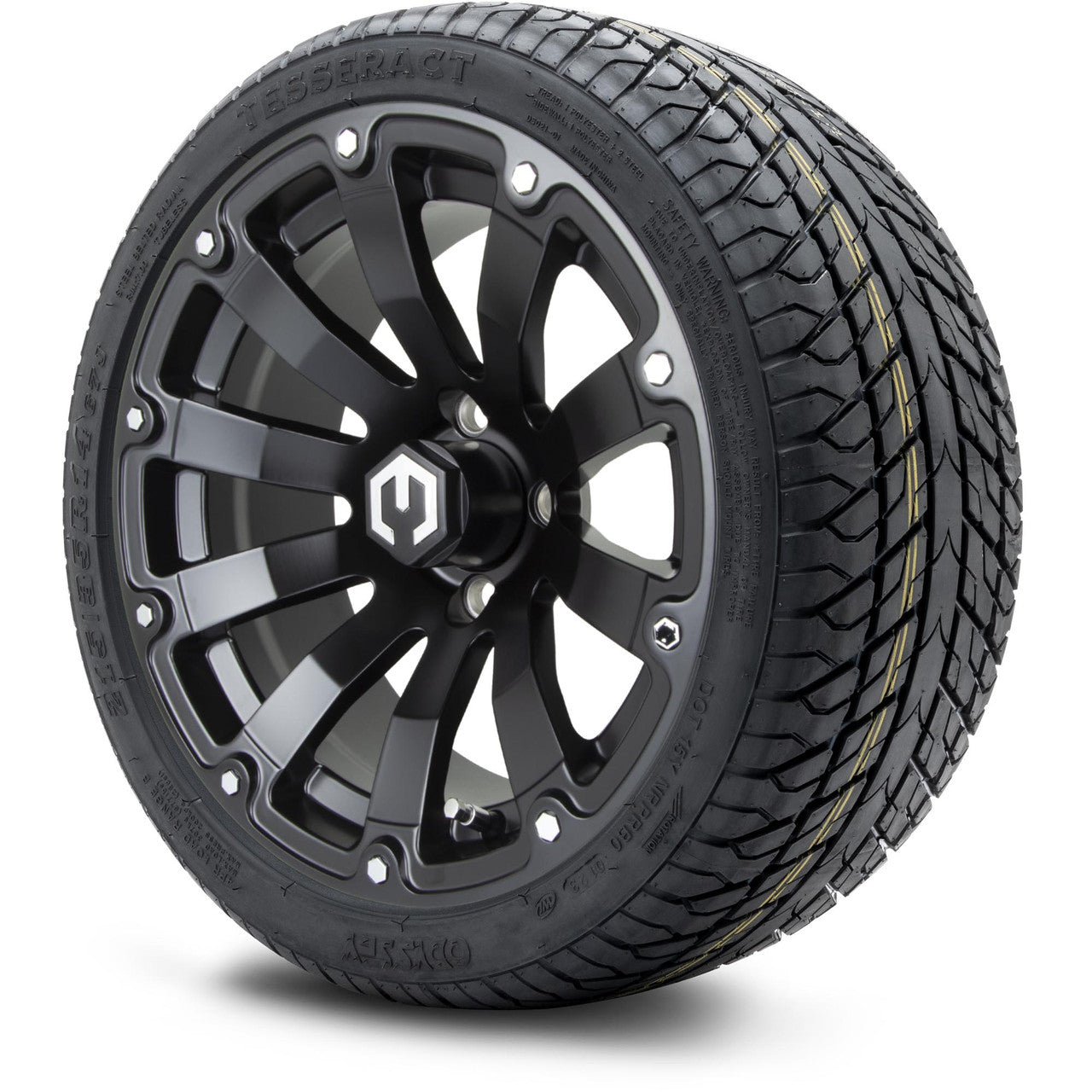 MODZ® 14" Bomber Matte Black - LowPro Street Tire and Wheels Combo