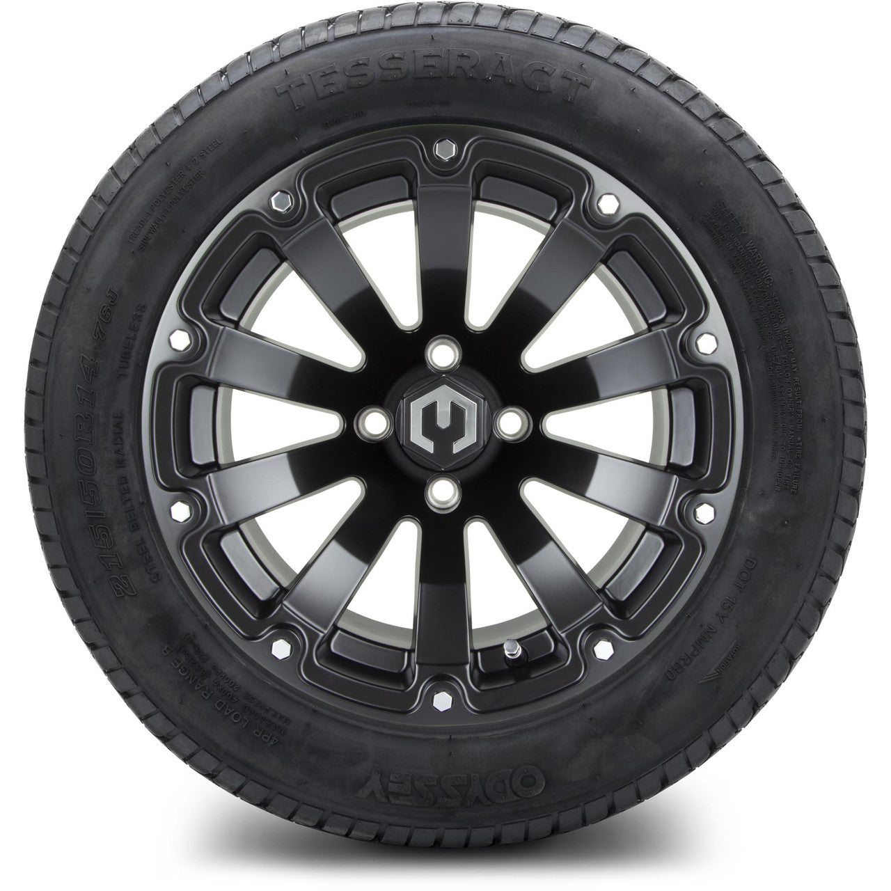 MODZ® 14" Bomber Matte Black - Lifted Tires and Wheels Combo