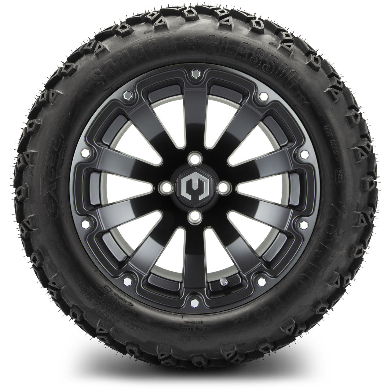MODZ® 14" Bomber Matte Black - Lifted Tires and Wheels Combo