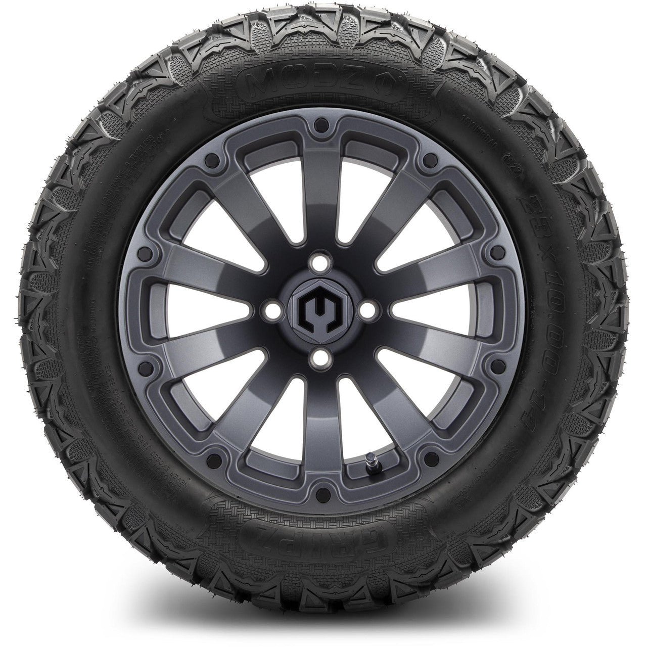 MODZ® 14" Bomber Matte Gunmetal - Lifted Tires and Wheels Combo