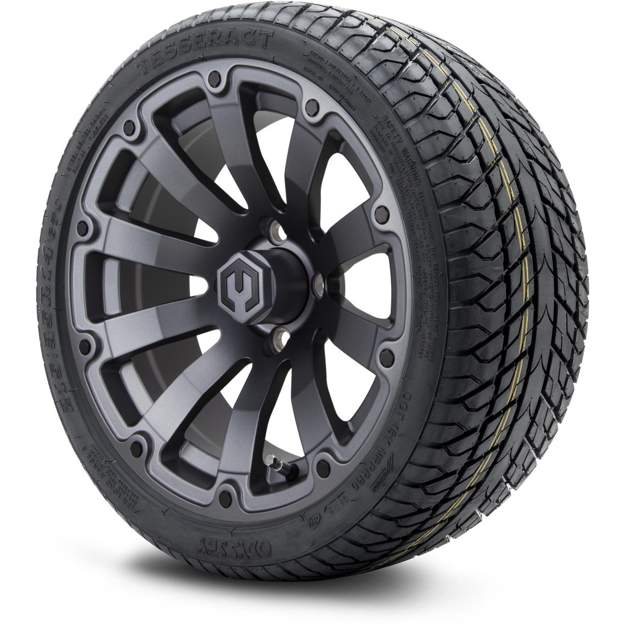 MODZ® 14" Bomber Matte Gunmetal - LowPro Street Tire and Wheels Combo
