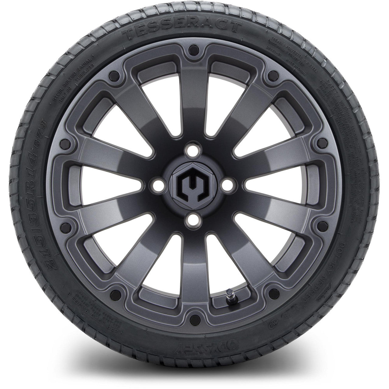 MODZ® 14" Bomber Matte Gunmetal - LowPro Street Tire and Wheels Combo
