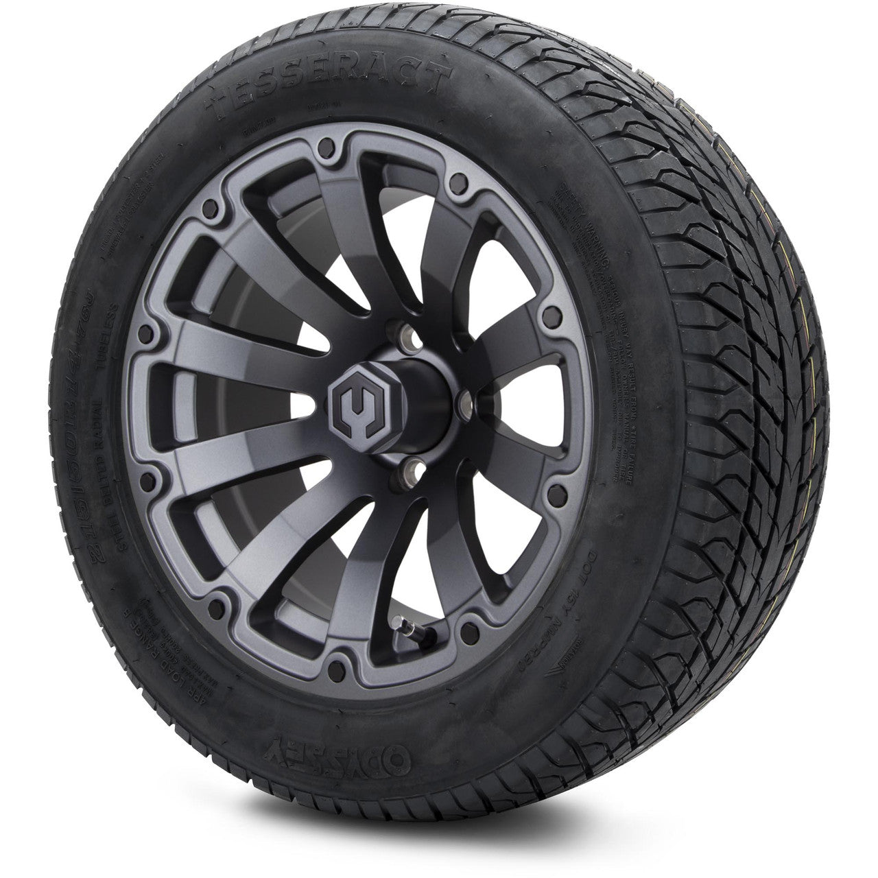 MODZ® 14" Bomber Matte Gunmetal - Lifted Tires and Wheels Combo