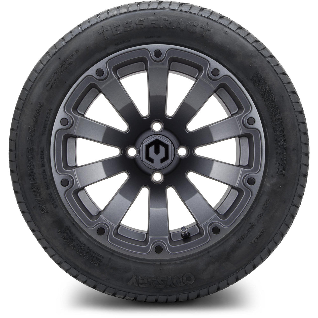 MODZ® 14" Bomber Matte Gunmetal - Lifted Tires and Wheels Combo