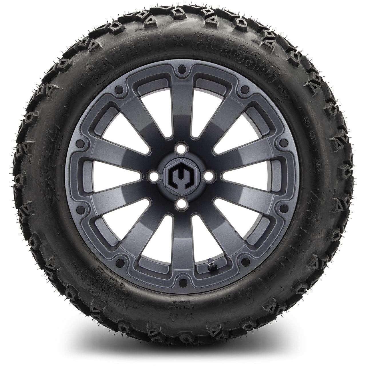 MODZ® 14" Bomber Matte Gunmetal - Lifted Tires and Wheels Combo
