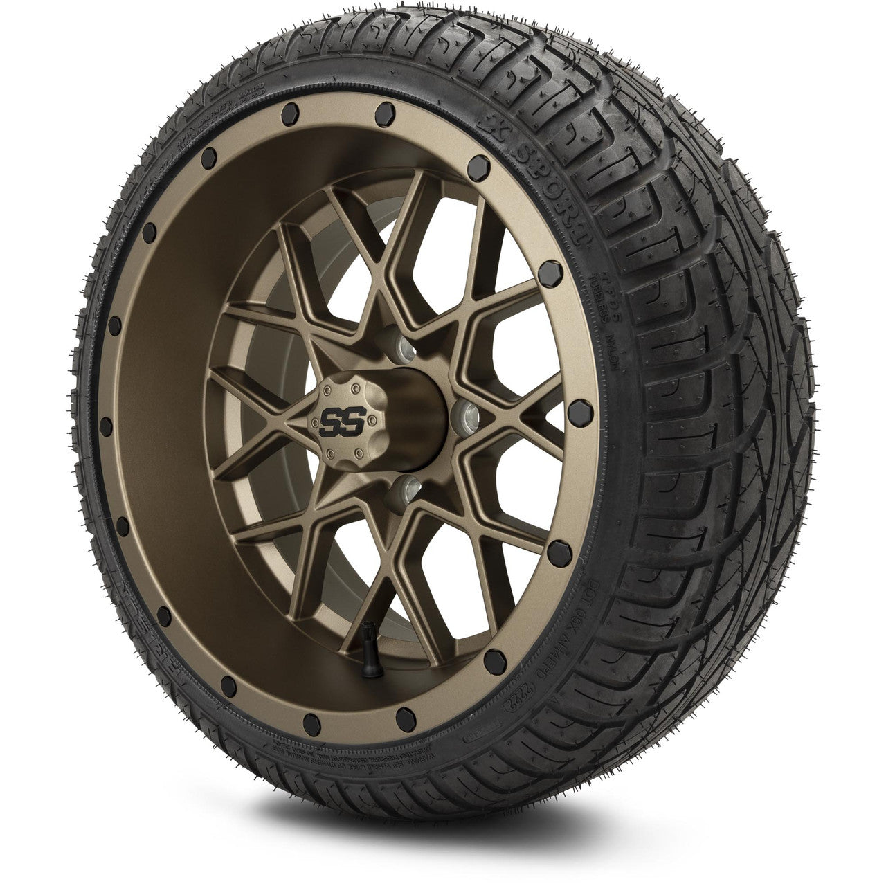 MODZ® 14" Vortex Matte Bronze - LowPro Street Tire and Wheels Combo