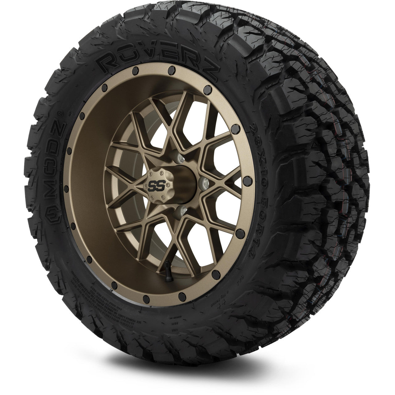 MODZ® 14" Vortex Matte Bronze - Lifted Tires and Wheels Combo