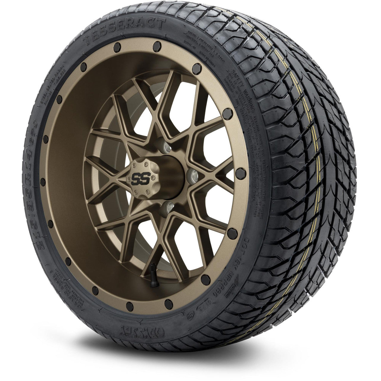 MODZ® 14" Vortex Matte Bronze - LowPro Street Tire and Wheels Combo